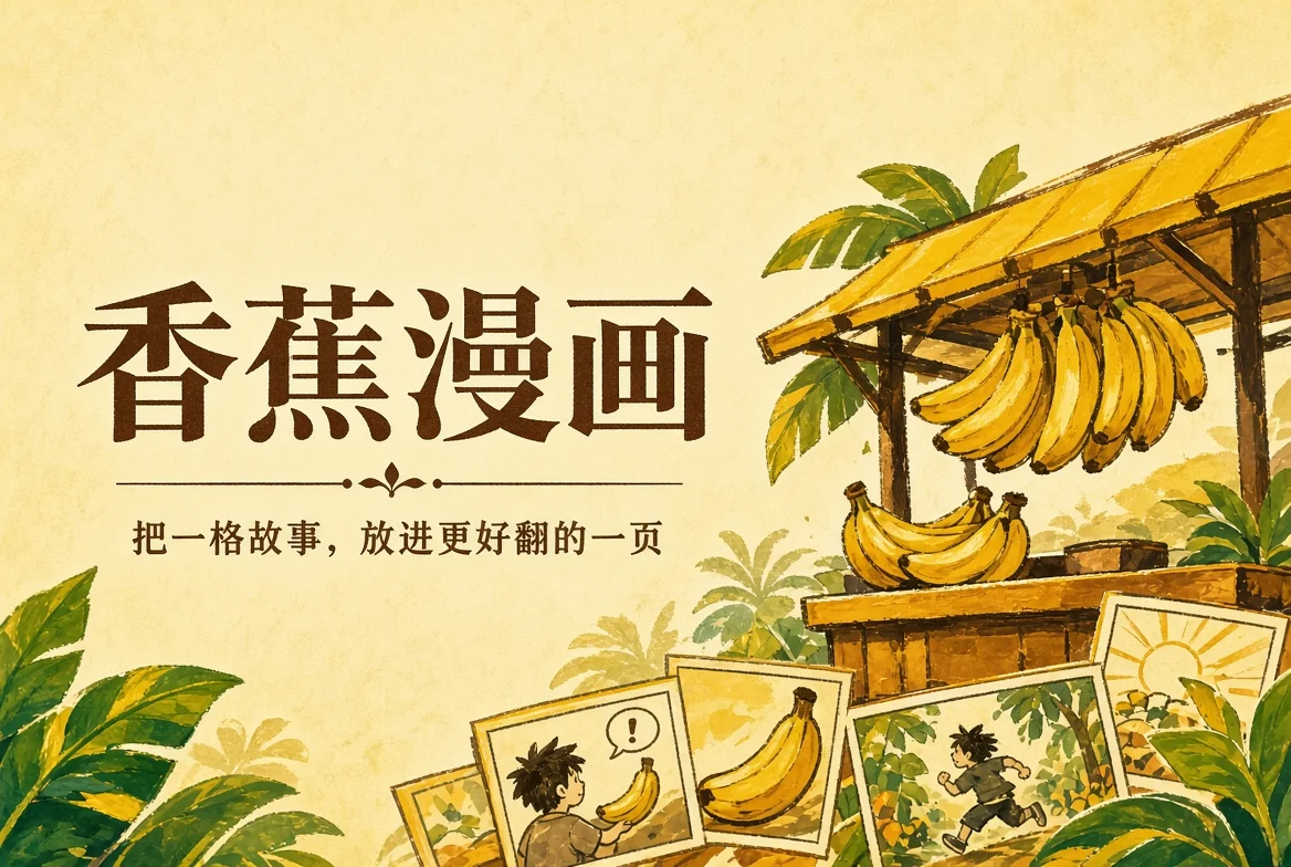 香蕉漫画封面视觉